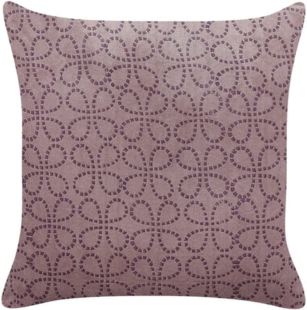 LARKSPUR - Sierkussen - Roze - 45 x 45 cm - Fluweel