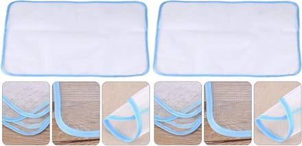 Strijkdoek Set - Hittebestendige Mat - Kleding Beschermen - Anti-glans Effect - 50 x 35 Cm - Wit