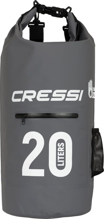 Cressi DRY BAG BLACK WITH ZIP 20 lt