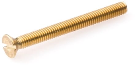 Metaalschroeven Messing P.Verz.Kop M4x10 Din 963 - 200 stuks