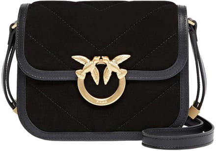 Pinko Love Box Baf Schoudertassen Dames - Zwart - Maat ONESIZE