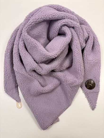 Driehoek winter Sjaal, Teddy van dik materiaal met knoop