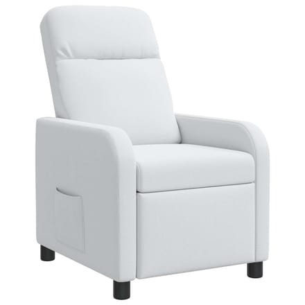 vidaXL - Recliner - Wit - Stof