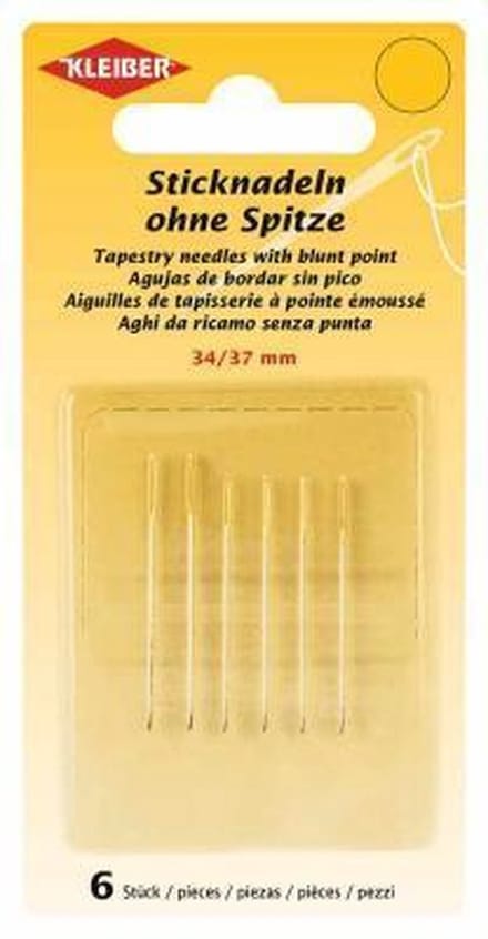 69916 Borduurnaalden zonder punt (34, 37 mm), 6 st.