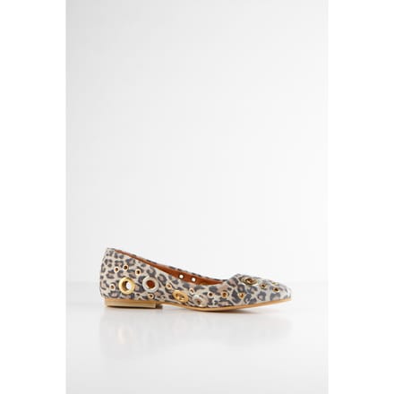 DWRS label Veneto Rings Leopard Loafer Sand Maat: 40 | Instappers Outlet | Dames | Beige