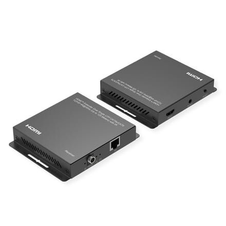 Roline 14.01.3642 HDMI over IP-extender HDMI, RJ45, Infrarood Via het thuisnetwerk (IP) 120 m