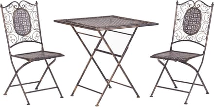 BORMIO - Bistroset voor 2 - Zwart - IJzer