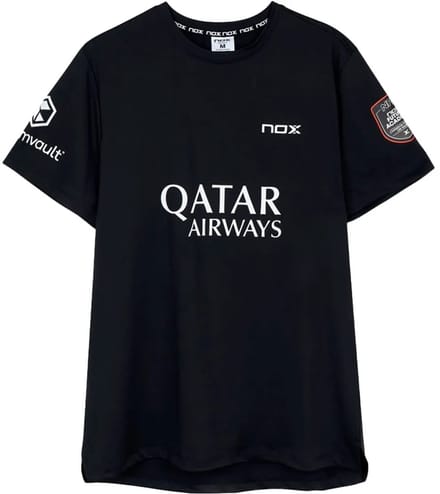 Nox Sponsors AT10 Black Agustin Tapia T-shirt 2026, L