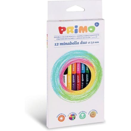 Primo 12=24 DUO Minabella kleurpotloden ø3.8mm in doos