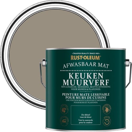 Rust-Oleum Bruin Keuken muurverf - Cacao 2,5L