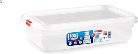 Plasticforte vershoudbakje - met deksel - 26 x 18 x 7 cm - 1.6L - meal prep bakjes