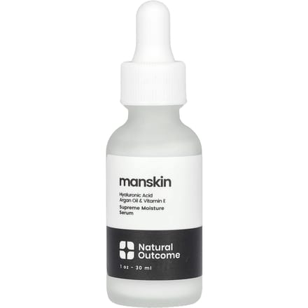 Natural Outcome, Manskin, Sérum Hydratation Suprême, sans parfum, 30ml (1 oz) white