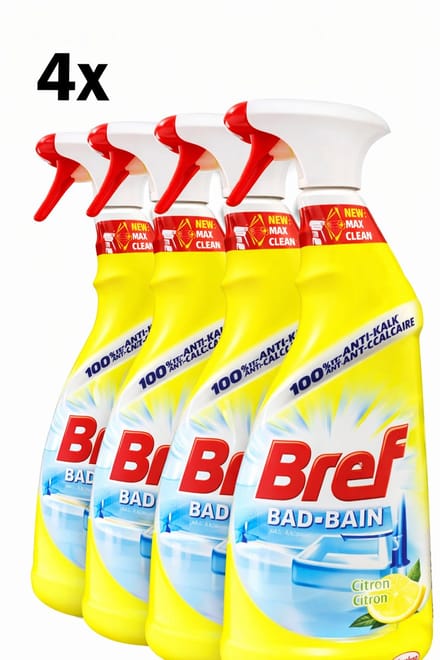 (4x) Bref Badkamerreiniger Spray 4 x 750ml
