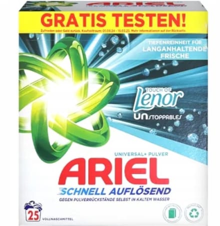 Ariël Poeder - 25sc1.5kg - universal+ - touch lenor unstoppables Waspoeder