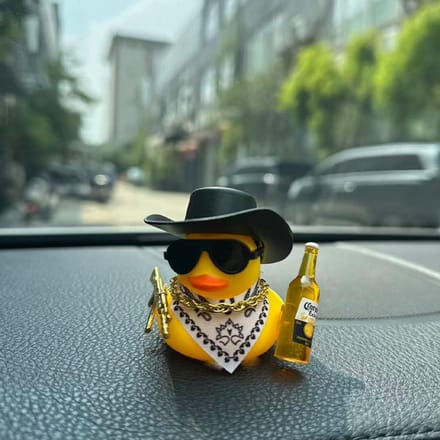 Auto Eend Rubberen Eend Auto Ornamenten Eend Auto Dashboard Decoraties als Auto Ornament Bureau Kantoor Decor