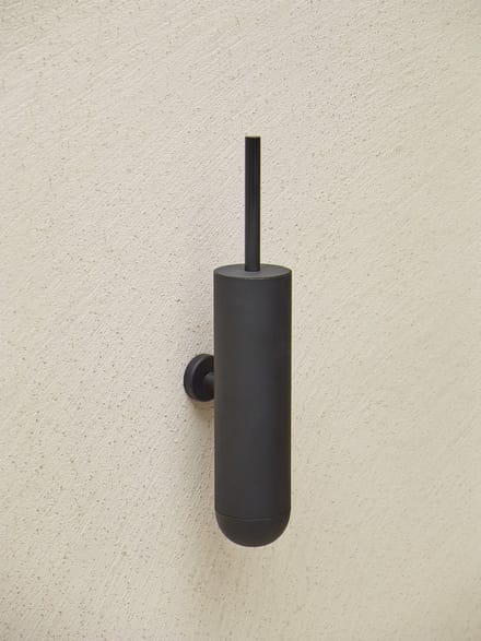 Sten Toiletborstel Wand Black | Zwart | Metaal