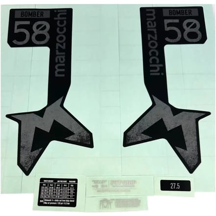 Fietsvork sticker Marzocchi 2024 Bomber 58