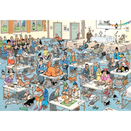 Jumbo Jan van Haasteren Jigsaw Puzzle - The Cat Show 2000 pcs. 2D Puzzels