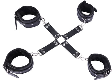 BDSM Bondage set met enkelboeien en handboeien