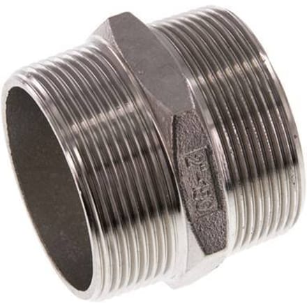 R 2'' RVS Borstnippel 16 Bar - FL2S-M-SH-200R