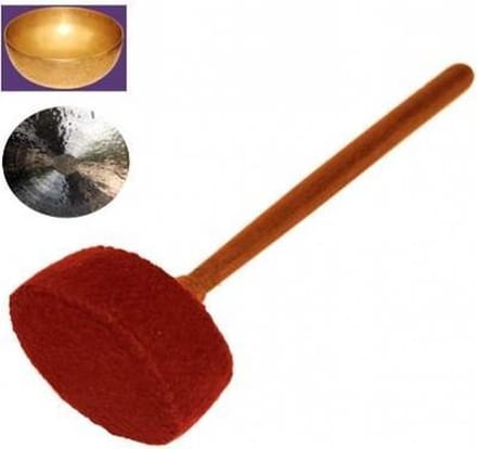 Klankschalen klopper vilt S - Vilt - Hout - S