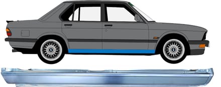 Volledige dorpel voor BMW 5 E28 1981-1987 / Rechts