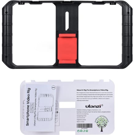 U-Rig Pro 3-Schoenen Handheld Smartphone Video Rig Film Maken Vlogging Opname Case Beugel white