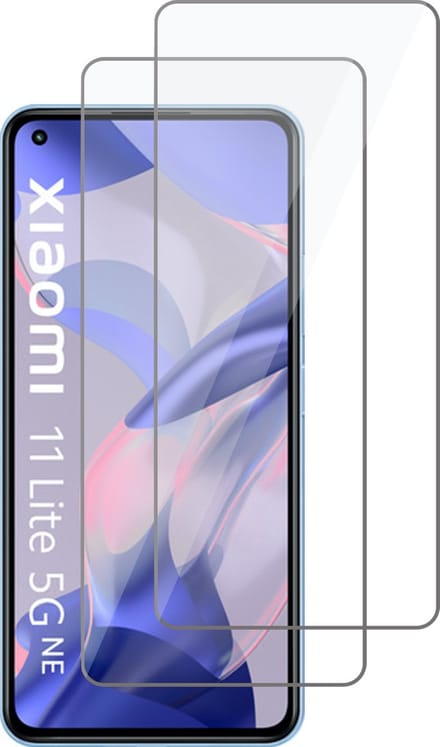 Screenprotector geschikt voor Xiaomi Mi 11 Lite 5G NE - Glas Screen Protector - 2 Stuks