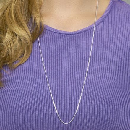 Zilveren collier gourmette 4-zijdes geslepen 1,8 mm 1001993