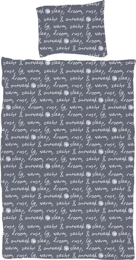 Dekbedovertrek Sweet Dreams anthr./wh. 200 x 220