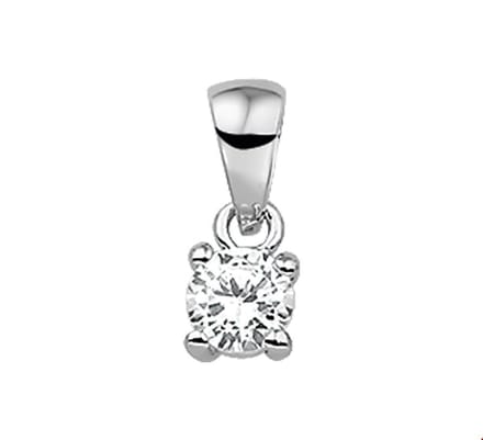 Zilver Gerhodineerde Hanger zirkonia 1313259