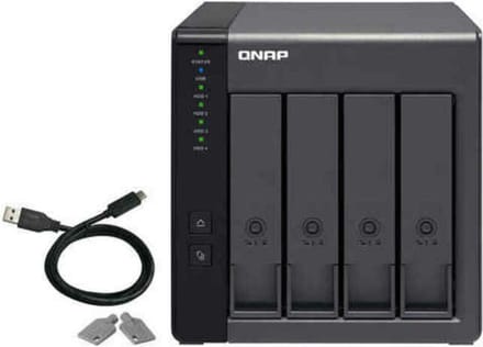 QNAP TR-004 4-Bay NAS USB 3.2 Gen 1: "TR-004 4-bay NAS USB 3.2 Gen 1
