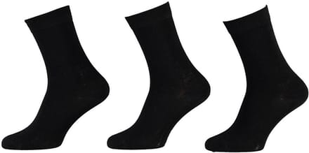 Apollo - 6-Pack - Bamboe Sokken - Platte Teennaad - Antibacterieel - Heren - zwart - 47-50 - 121471000