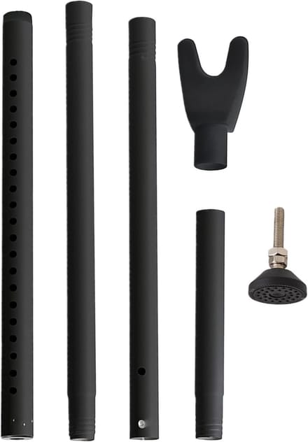 Deurstopper - Deurbeveiliger - Anti-Diefstal - Verstelbare Stang - 105 cm - Zwart