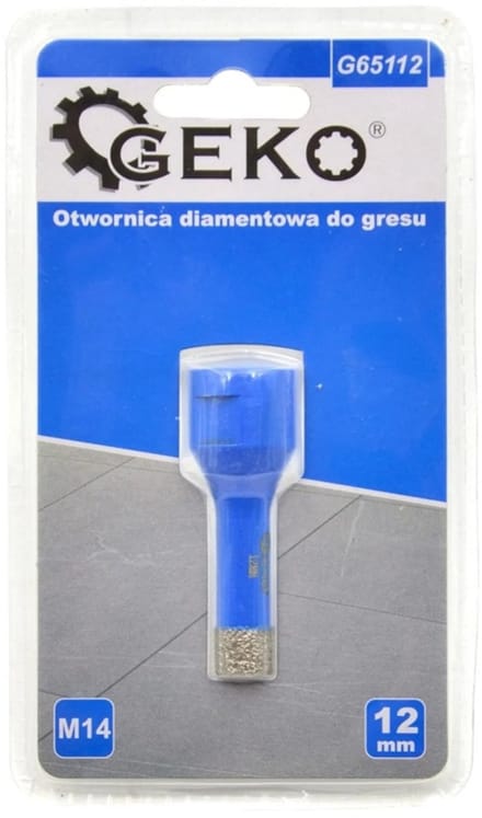 GEKO Diamantboor - Droogboren - M14 Schacht - 12 mm - Hittebestendig Wax