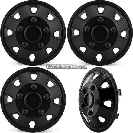 EXTRA BOLLE Wieldoppen ITAH 14-inch zwart. Set a 4 stuks