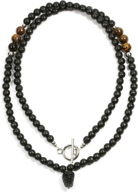 IbizaMen - zwart hout 6mm - skull - 70cm