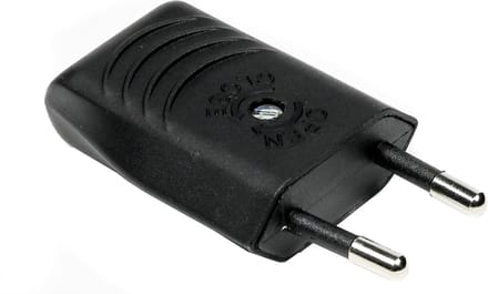 Benson Euro Stekker - Plat - 2.5A 230V - Zwart