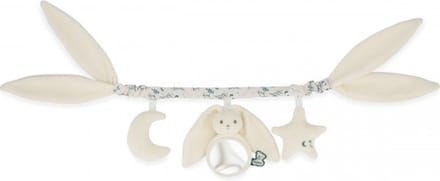 Kaloo Lapinoo – Wagenspanner - Kinderwagenaccessoire - Crème - Konijn