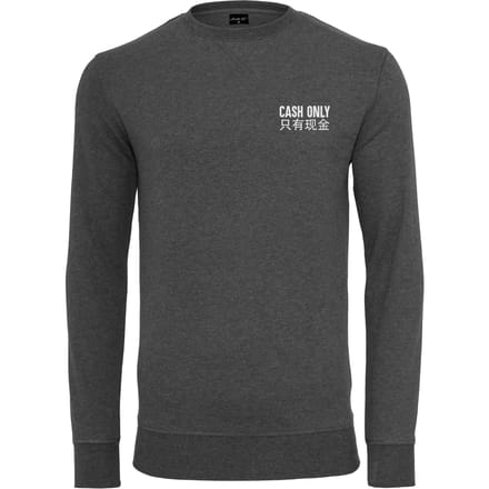 Mister Tee - Cash Only Crewneck sweater/trui - M - Grijs