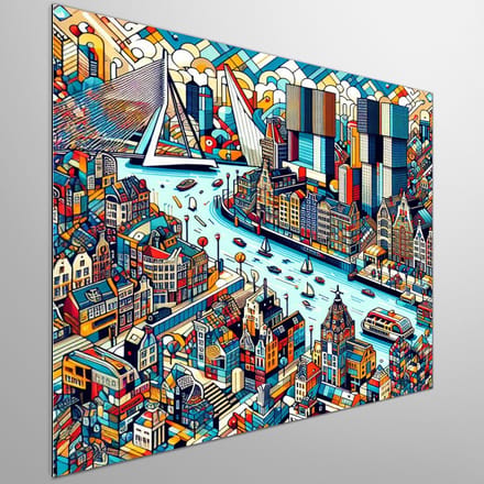 Kunstprint | Wanddecoratie | Dibond | 100 × 100 cm