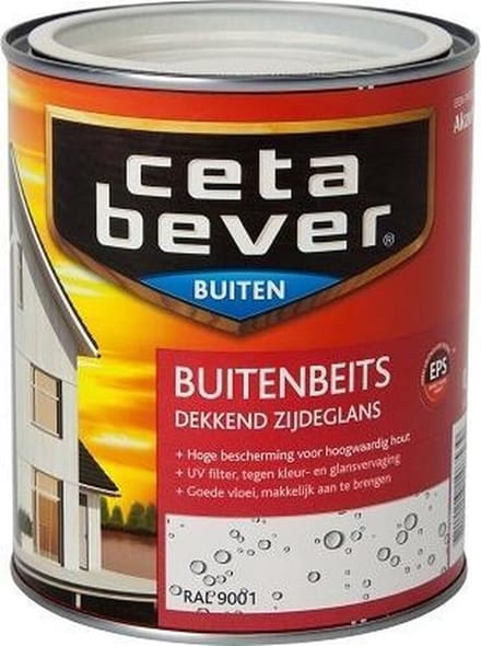 Cetabever Dekkende Buitenbeits - 1,25 liter - Crème