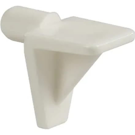 Kastplankdrager Haaks - Kunststof Wit - 5 Mm - 40 Stuks