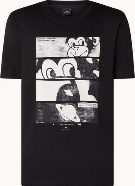 PS Paul Smith T-shirt met Opdruk - Zwart - Maat M