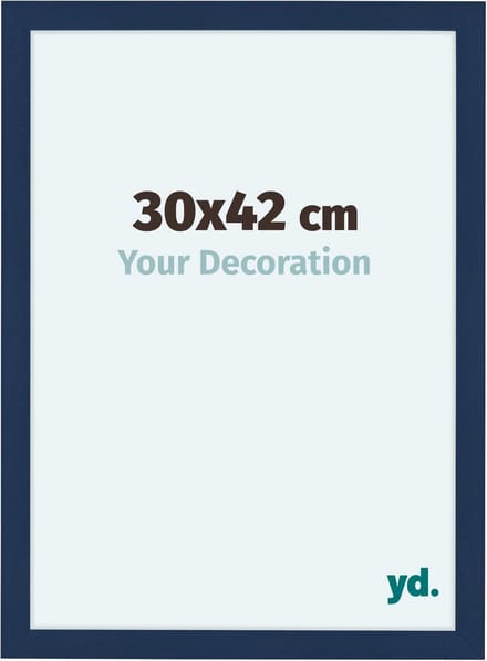 Your Decoration - Fotolijst 30x42 cm - MDF - Donkerblauw Geveegd - Como