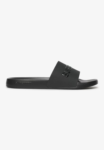 Superdry Logo Vegan Pool Slippers Zwart EU 40-41 Vrouw