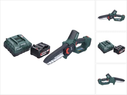 Metabo MS 18 LTX 15 accu-houtzaag 18 V 15 cm 5 m/s + 1x accu 4,0 Ah + oplader