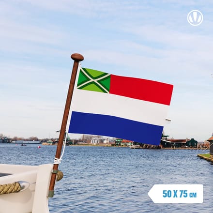 Vlag Nederland met inzet Achterhoek 50x75cm