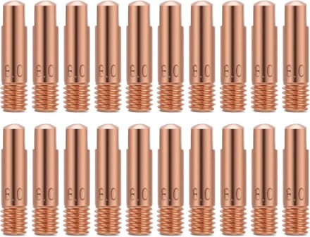 20 stuks Koperen Lastips voor MIG/MAG Lasbrander (0.8 mm) - Laskop Accessoires - Lasbenodigdheden