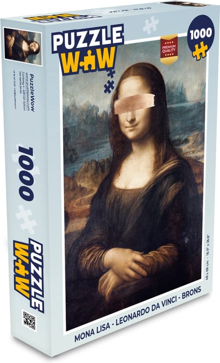 Puzzel Mona Lisa - Leonardo da Vinci - Brons - Legpuzzel - Puzzel 1000 stukjes volwassenen
